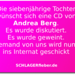 Andrea Berg CD Witz Spruch Schlagerfieber