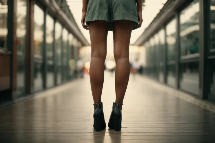 Beine wie Andrea Berg sie hat - ein Traum einer jeden Frau. Photo: KI generierte Modelbeine