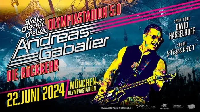 Andreas Gabalier kehrt ins Olympiastadion zurück: Mega-Konzert mit David Hasselhoff am 22. Juni 2024
